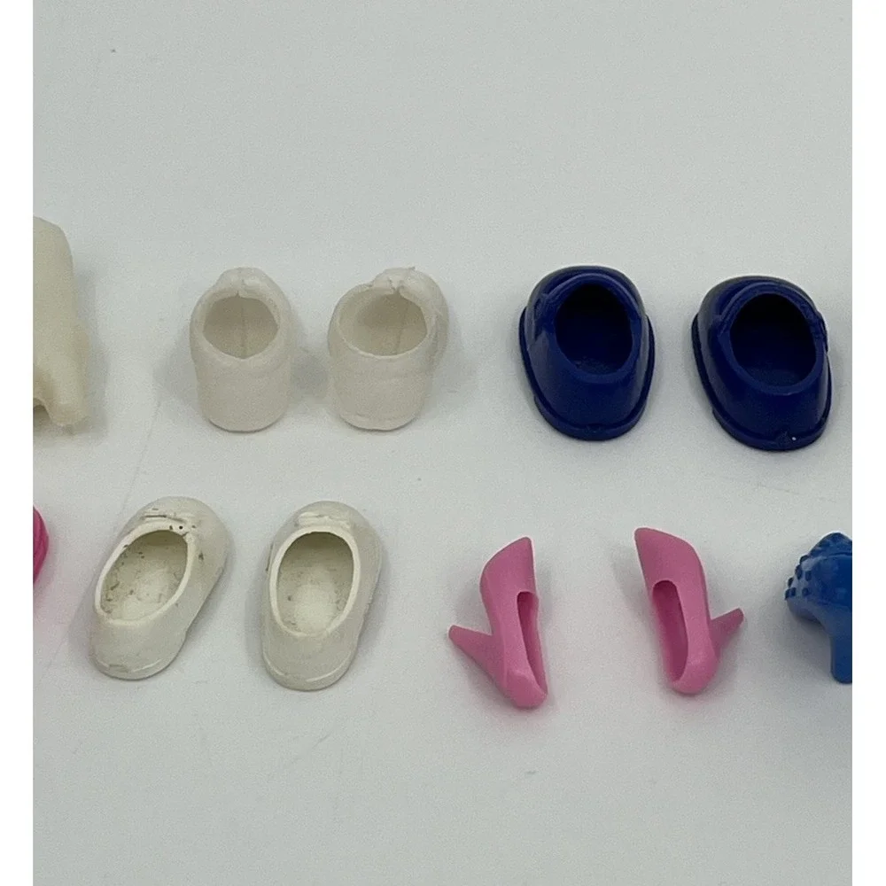 Vintage Lot of Shoes and Boots For Barbie Kelly Stacie Dolls 8 Pairs